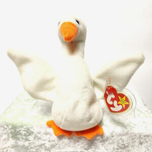 Ty Beanie Baby Gracie 1996 Goose Bird With Tag Plush Toy